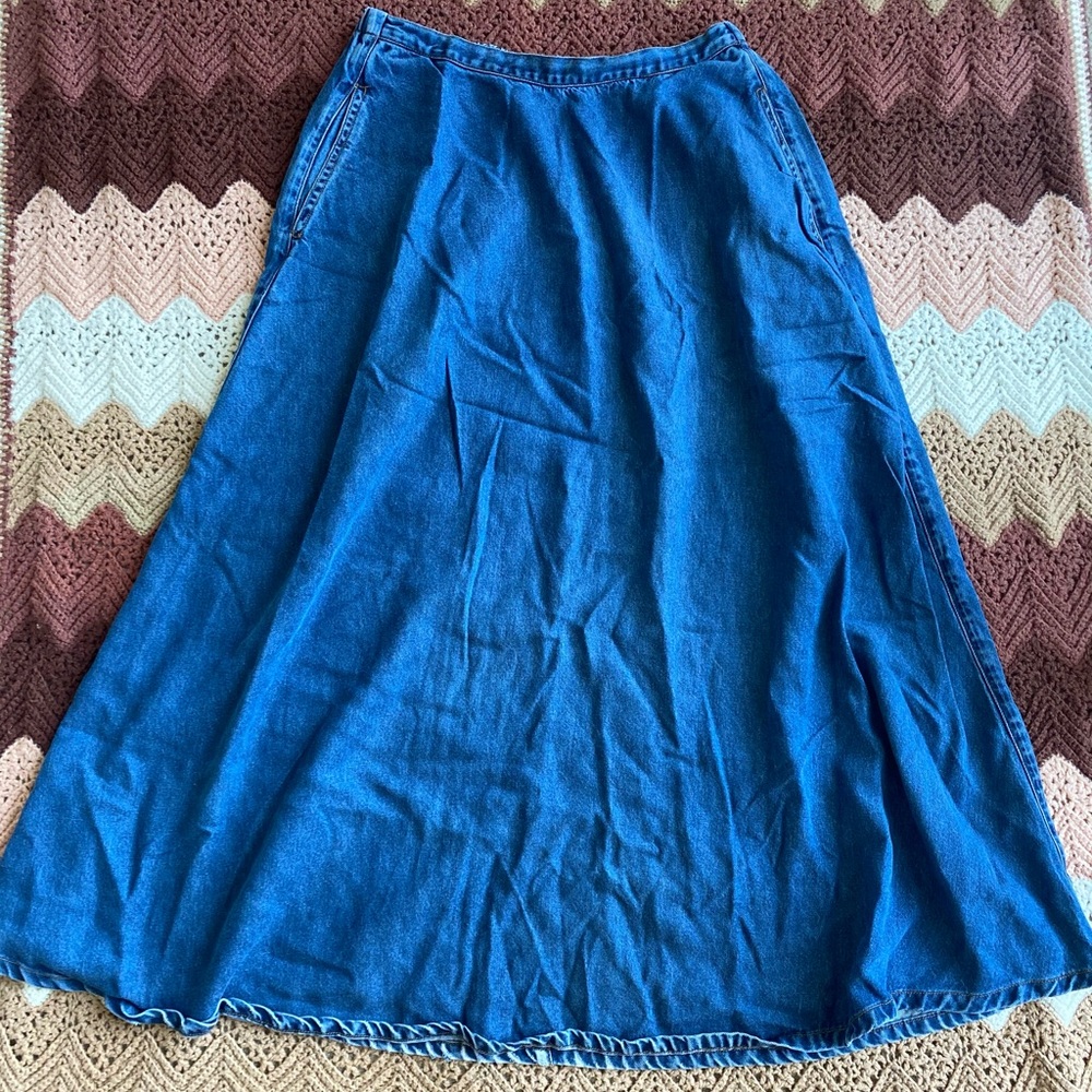 Vintage Long Jean Skirt size s